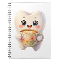 Söt Tandläkaren Kaffe Älskare Kawaii Karaktär Ante