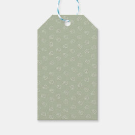 Söt tandpresentpapper presentetikett