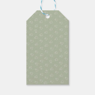 Söt tandpresentpapper presentetikett