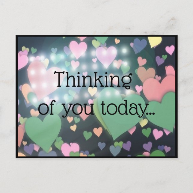 Söt Tankning av ditt vykort (Framsida)