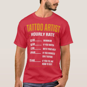 Söt Tattoo Artist Timly Rating Tattoo Art T Shirt