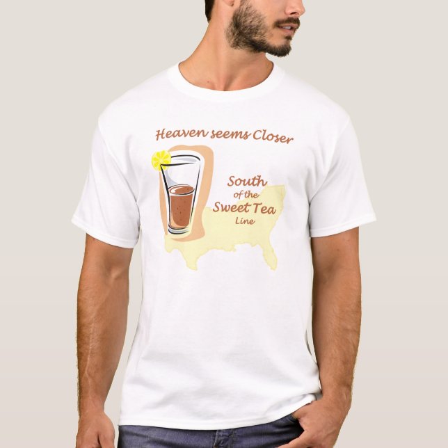 Söt Tea fodrar T-tröja T Shirt (Framsida)