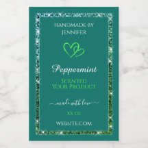 Söt Teal Grönt Luminous Glitter Gnistra