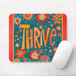 Söt Teal inspiring Blommigt Thrive Inspirief Musmatta