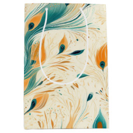 Söt Teal Orange Cream Peacock