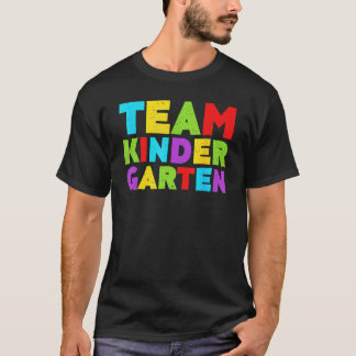 Söt team förskolelärare studenter tillbaka till sk t shirt