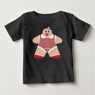 Söt tecknad baby med napp t shirt