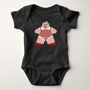 Söt tecknad baby med napp t shirt