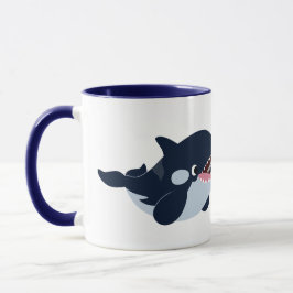 Söt Tecknad Baby Späckhuggare Kaffemugg