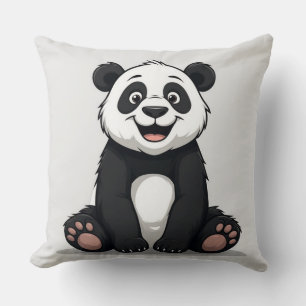 Söt Tecknad Bebis Panda Kudde