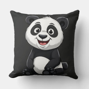 Söt Tecknad Bebis Panda Kudde
