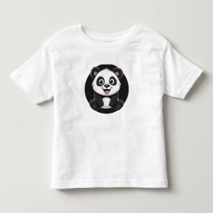 Söt Tecknad Bebis Panda T Shirt