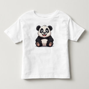 Söt Tecknad Bebis Panda T Shirt