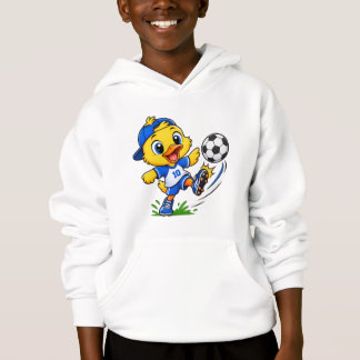 Söt Tecknad Fågel som Spelar Fotboll | Barn Sport  T Shirt