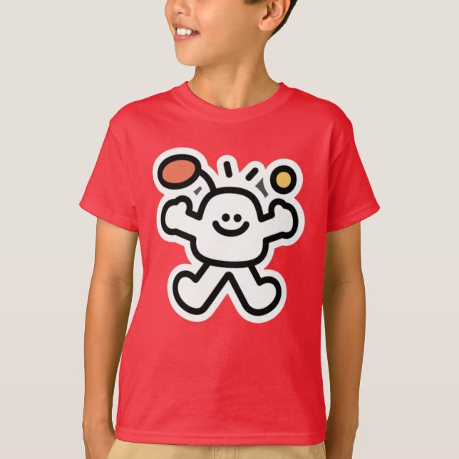 Söt Tecknad Film T Shirt (Framsida)
