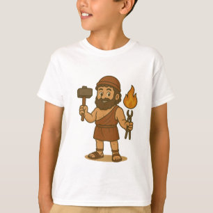 Söt Tecknad Hermes Grekisk Mytologi Barn T-Shirt