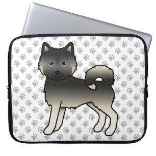 Söt tecknad hund av rasen agoutifärgad Alaskan Mal Laptop Fodral