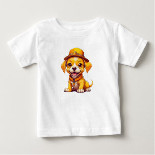 Söt Tecknad Hund Bebis Mjuk Söt Valp T Shirt