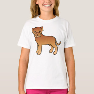 Söt tecknad hund Dogue De Bordeaux T Shirt