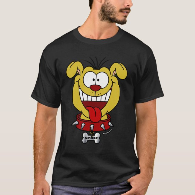 Söt Tecknad Hund Spike T Shirt (Framsida)