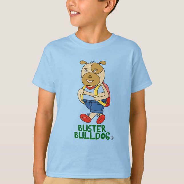 Söt Tecknad Hund Valp Karaktär Barn T Shirt (Framsida)