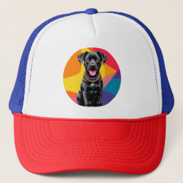 Söt Tecknad Hundillustration Keps