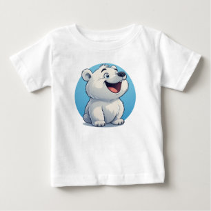 Söt tecknad isbjörn karaktär t shirt