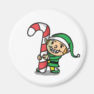 Söt tecknad jul-tomte-magnet magnet