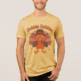 Söt tecknad kalkon för Thanksgiving – “Gobble Gobb T Shirt