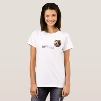 Söt Tecknad Karaktär T-Shirt - Lämna Mig I Fred