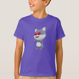 Söt Tecknad Karaktär T-Shirt | Rolig Grafisk T-Shi