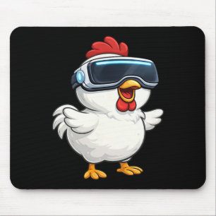 Söt Tecknad Kyckling Vr Spelare Musmatta