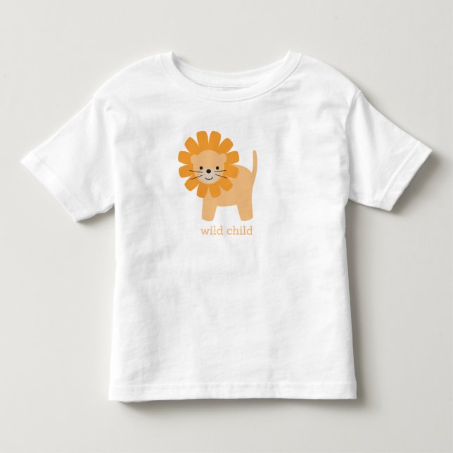 Söt Tecknad Lejon T-shirt (Framsida)