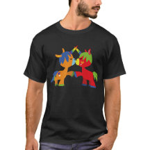 Söt Tecknad LGBTQIA Enhörning T-Shirt