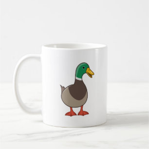 Söt Tecknad Mulland Gräsand Kaffemugg