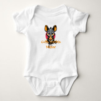 Söt Tecknad Mus Baby Bodysuit T Shirt