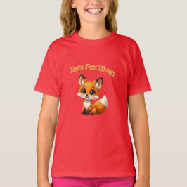 Söt Tecknad Räv – Behaglig Kawaii Stil T Shirt