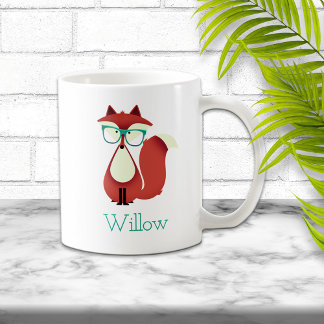 Söt Tecknad Red Fox Mugg