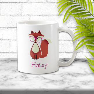 Söt Tecknad Red Fox Mugg