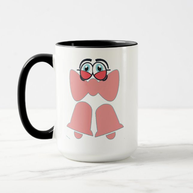Söt Tecknad Rosa Slinga Mugg (Vänster)