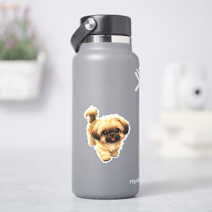 Söt Tecknad Shih Tzu Nala Valp Klistermärken