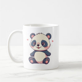 Söt tecknad stil kawaii panda design mugg