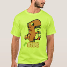 Söt Tecknad T-Rex Dinosaurie Barn Småbarn T-Shirt
