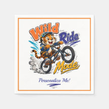 Söt Tecknad Tiger BMX Cykel Barn Personlig