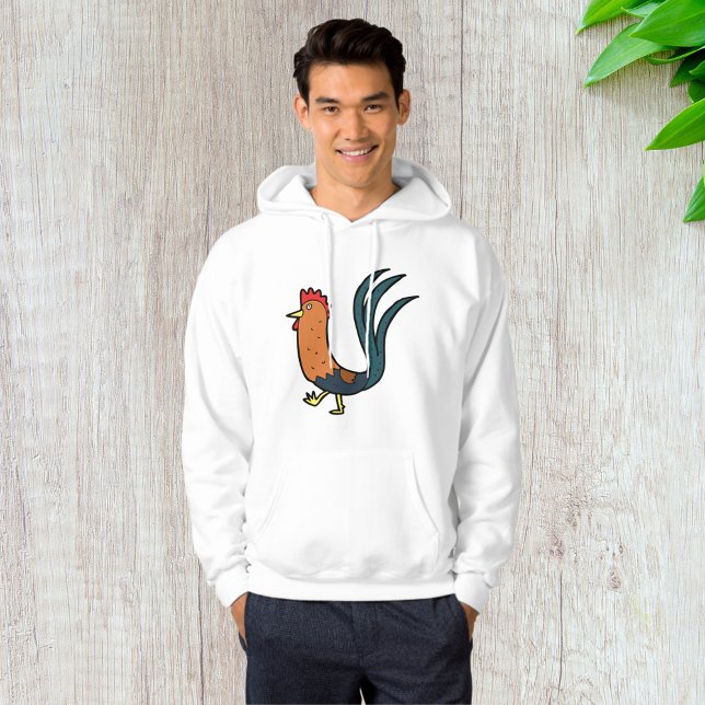 Söt Tecknad Tupp Hoodie (Skapare uppladdad)