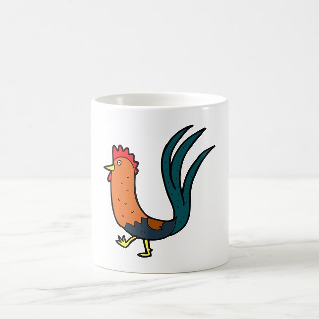 Söt Tecknad Tupp Kaffemugg (Skapare uppladdad)