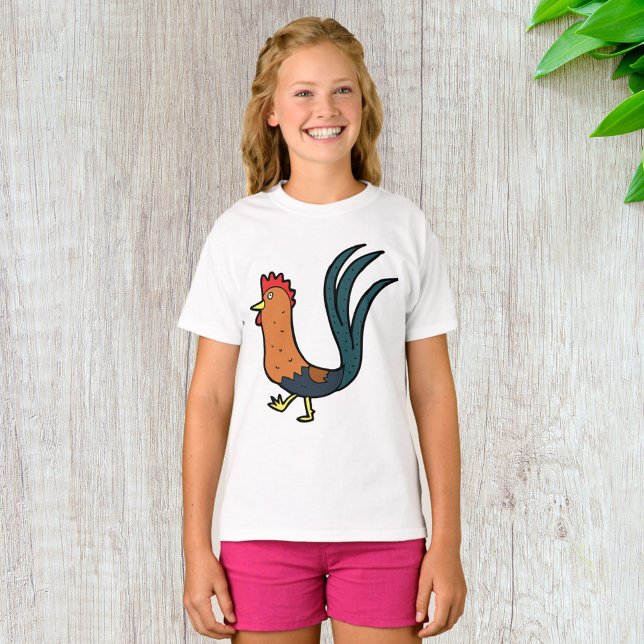 Söt Tecknad Tupp T Shirt (Skapare uppladdad)