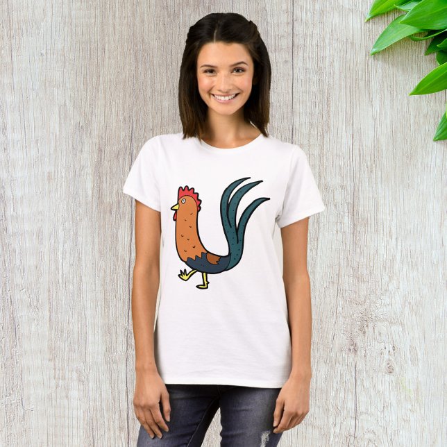 Söt Tecknad Tupp T Shirt (Skapare uppladdad)