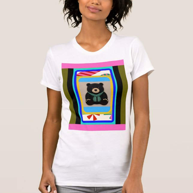 Söt Teddy 1 T Shirt (Framsida)