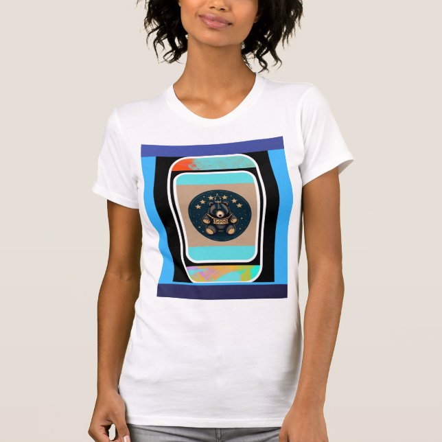 Söt Teddy 2 T Shirt (Framsida)